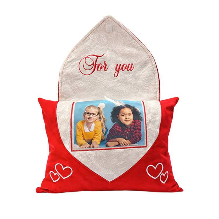 Fotoğraflı Kare Mektup Yastık Kılıfı - Görsel 3